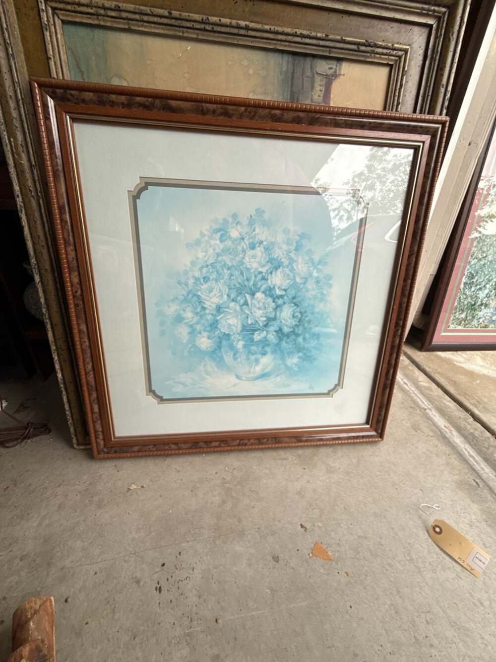 Julia Crainer Print Bouquet of Flowers with a Framed 27.5" x 27.5" Frame